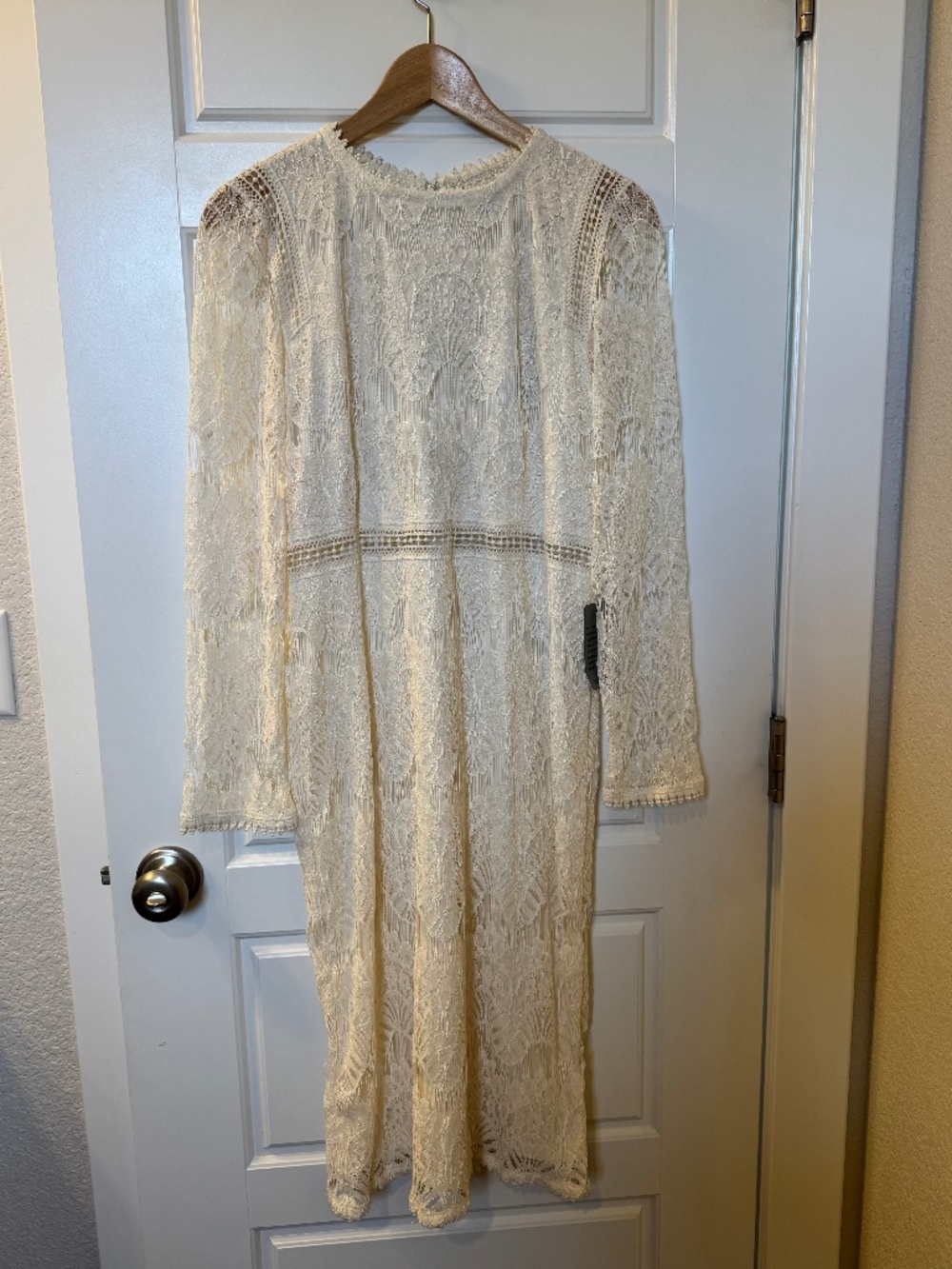 Lace Dress - Love x Design - Women's Large, Cream color
